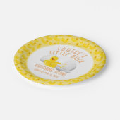 Little Duck Hatching Soon Baby shower Invitation Papieren Bordje (Gekanteld)