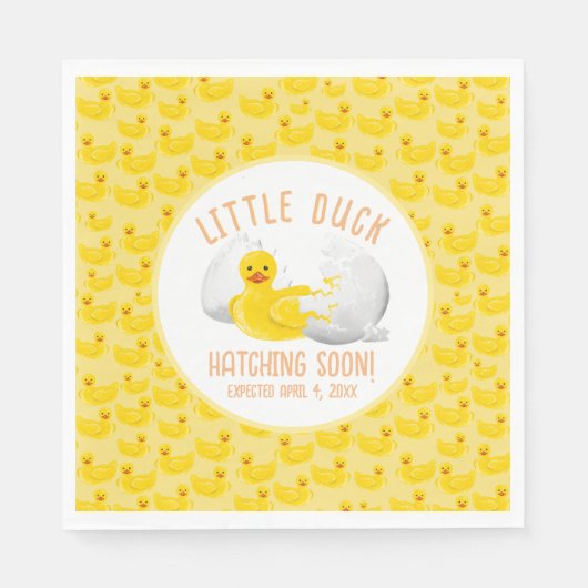 Little Duck Hatching Soon Baby shower Servet (Voorkant)