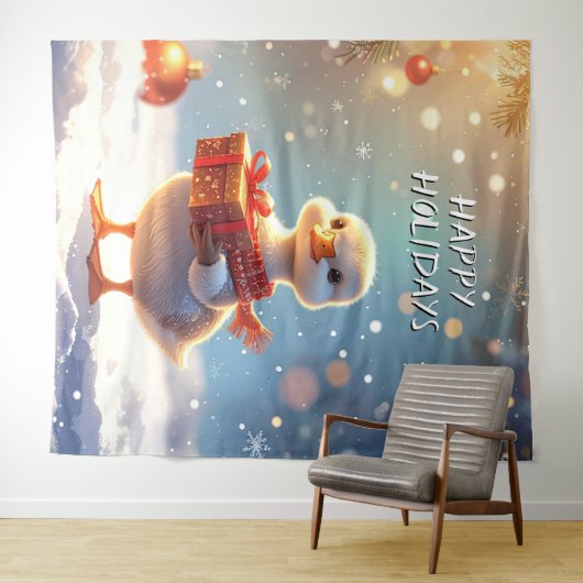 Little Duck Holiday Backdrop Wandkleed (In Situ (horizontaal))