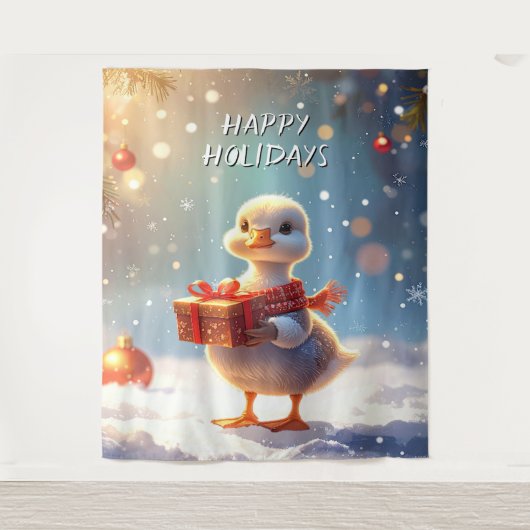 Little Duck Holiday Backdrop Wandkleed (Voorkant)