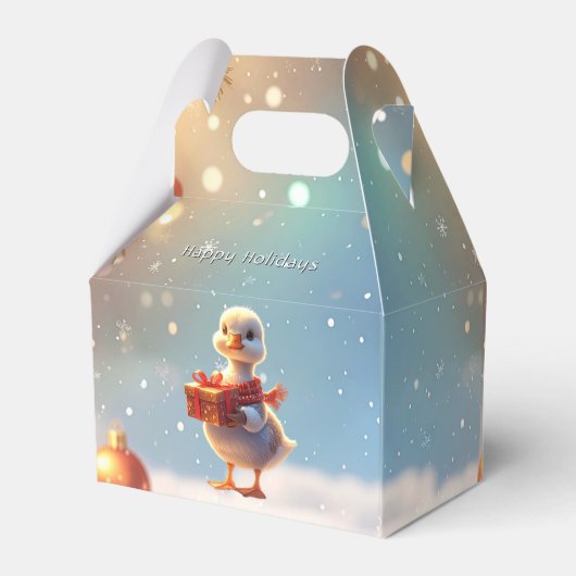 Little Duck Holiday Gift Box Bedankdoosjes (Achterkant)