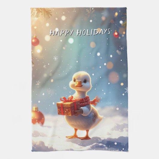 Little Duck Holiday Kitchen Towel Theedoek (Verticaal)
