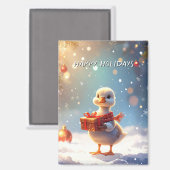 Little Duck Holiday Magnet (Voorkant / Achterkant)