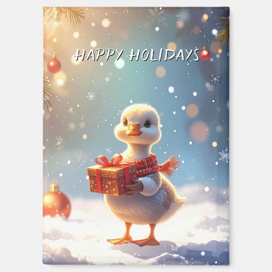 Little Duck Holiday Magnet (Voorkant)