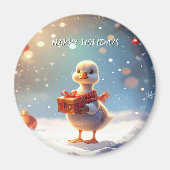 Little Duck Holiday Magnet (Voorkant)