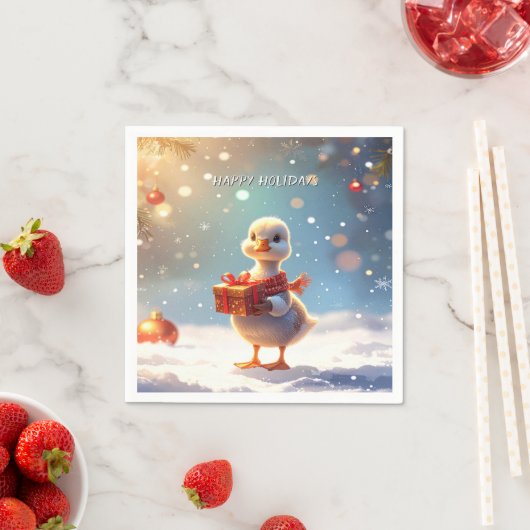 Little Duck Holiday Napkin Servet (Insitu)
