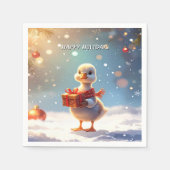 Little Duck Holiday Napkin Servet (Voorkant)