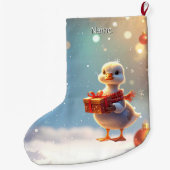 Little Duck Holiday Stocking Grote Kerstsok (Achterkant)