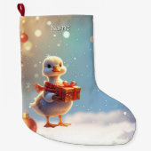Little Duck Holiday Stocking Grote Kerstsok (Voorkant)