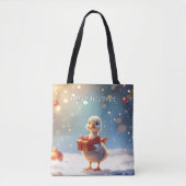 Little Duck Holiday Tote Bag (Voorkant)