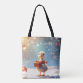 Little Duck Holiday Tote Bag (Achterkant)