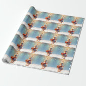 Little Duck Holiday Wrapping Paper Cadeaupapier (Uitgerold)