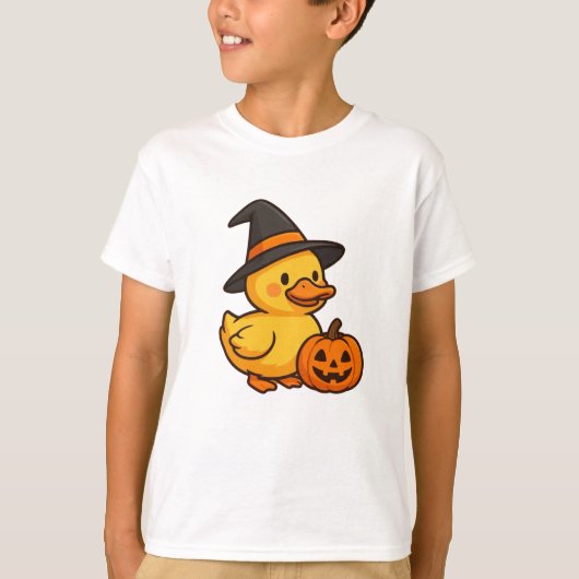 Little Duck in Halloween World Boys’T-shirts T-shirt (Voorkant)