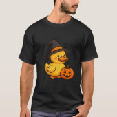 Little Duck in het T-shirt van Halloween World Man (Voorkant)