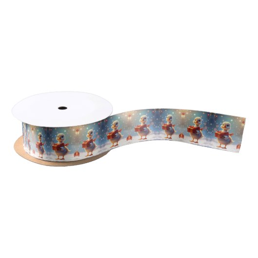 Little Duck Satin Ribbon Satijnen Lint (Spoel)