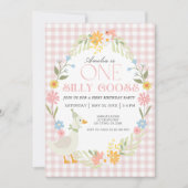 Little Duck Theme Eerste verjaardag Uitnodiging (Voorkant)