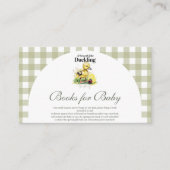 Little Duckling Baby shower Boeken voor Baby Informatiekaartje (Voorkant)