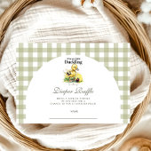 Little Duckling Baby shower Diapper Raffle Informatiekaartje