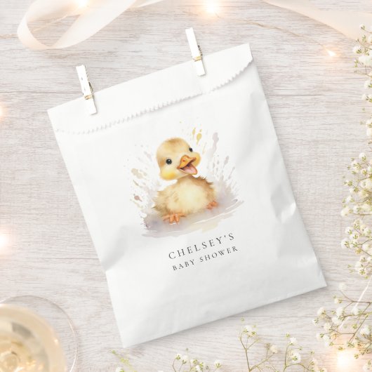 Little Duckling Baby shower Favor Bag Bedankzakje (Geknipt)