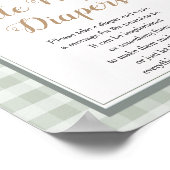 Little Duckling Baby shower Late Night Luiers Poster (Hoek)