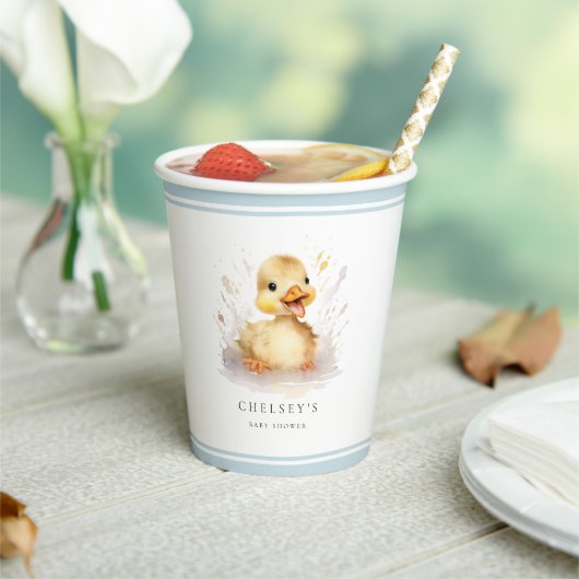 Little Duckling Baby shower Papieren Bekers (Insitu)