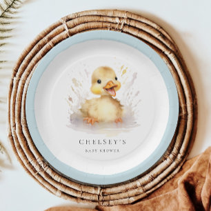 Little Duckling Baby shower Papieren Bordje