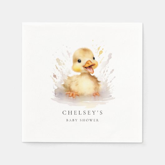 Little Duckling Baby shower Servet (Voorkant)