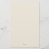 Little Duckling Baby shower Voorspelling Advies Sp Briefpapier (Achterkant)