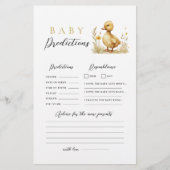 Little Duckling Baby shower Voorspelling Advies Sp Briefpapier (Voorkant)