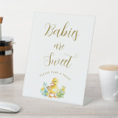 Little Duckling Duck Baby shower Baby's zijn zoet Reclamebord Met Voetstuk (Insitu)