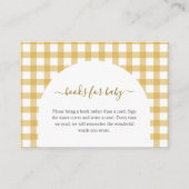 Little Duckling Duck Baby shower Boeken voor Baby Informatiekaartje (Voorkant)