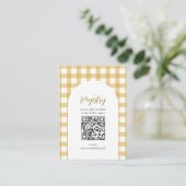 Little Duckling Duck Baby Shower Registry QR code Informatiekaartje (Staand voorkant)