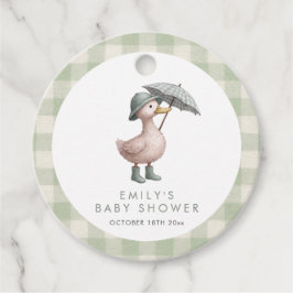 Little Duckling Gender Neutral Baby Shower Bedankjes Labels