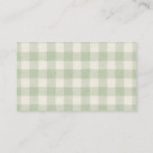 Little Duckling Green Diaper Raffle Baby Shower Informatiekaartje (Achterkant)