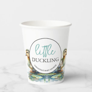 Little Duckling Paper Cups Boy Baby shower Papieren Bekers
