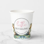Little Duckling Paper Cups Meisje Baby shower Papieren Bekers (Voorkant)