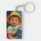 Little Dude S7 & babyJoy S9 dubbel formaat sleutel Sleutelhanger (achterkant)