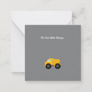 Little Dump Truck Dank je wel briefkaart