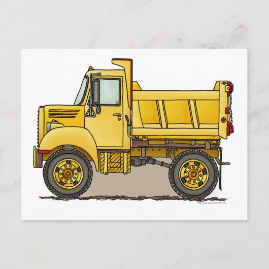 Little Dump Truck Post Card Briefkaart (Voorkant)