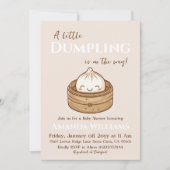 Little Dumpling Asian Gender Neutral Baby Shower Kaart (Voorkant)