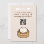 Little Dumpling Asian Gender Neutral Baby Shower Kaart (Achterkant)