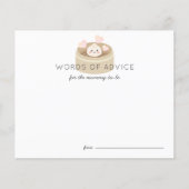Little Dumpling Baby shower Advice Kaart (Voorkant)