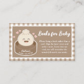 Little Dumpling Baby shower Boeken voor Baby Informatiekaartje (Voorkant)