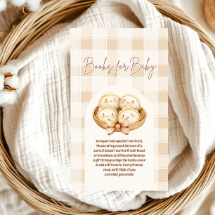 Little Dumpling Baby shower Boeken voor Baby Informatiekaartje