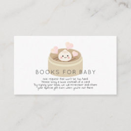Little Dumpling Baby shower Book Request Informatiekaartje