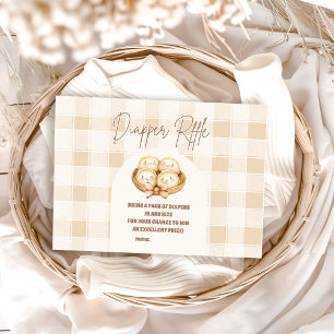 Little Dumpling Baby shower Diapper Raffle Informatiekaartje
