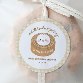 Little Dumpling Baby Shower Favor Stickers