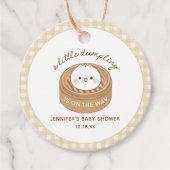 Little Dumpling Baby shower Favoriet Bedankjes Labels (Voorkant)