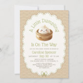 Little Dumpling Baby Shower Kaart (Voorkant)