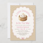 Little Dumpling Baby Shower Kaart (Voorkant)